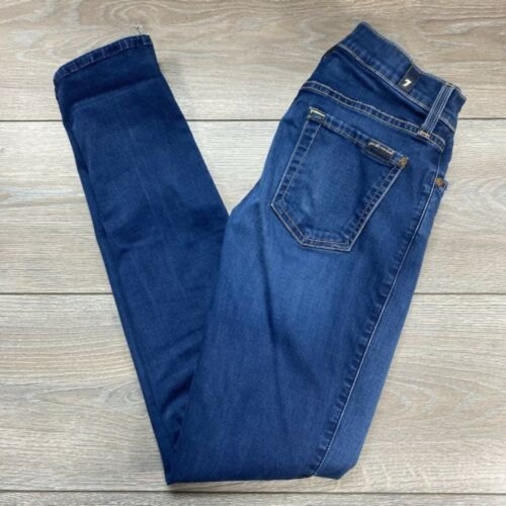 7 For All Mankind Luxe Vintage  Ankle Skinny Size 26